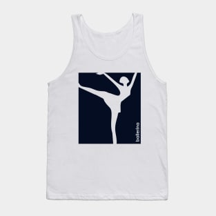 Ballerina design for ballet dancers navy blue Tank Top